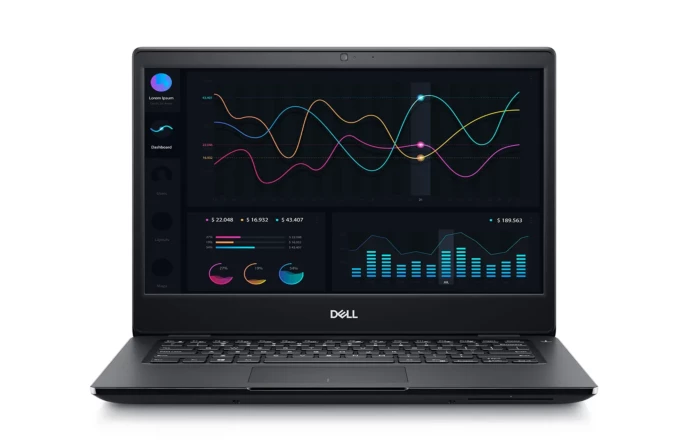 dell wyse 5470 thin client laptop front view